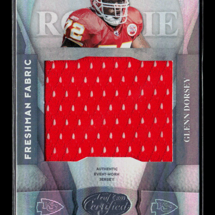 2008 Leaf Certified Materials Freshman Fabric Glenn Dorsey #205 153/599 Jersey