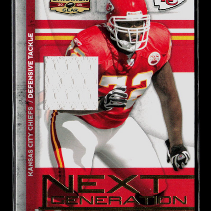 2008 Donruss Gridiron Gear Next Generation Glenn Dorsey #NG-15 Jersey 239/250