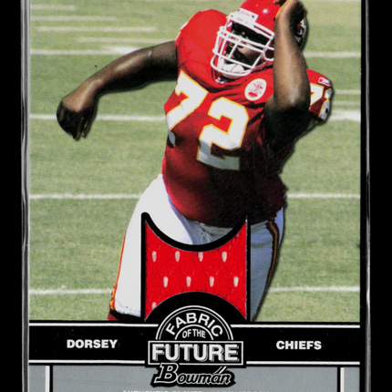 2008 Bowman Fabric of the Future Glenn Dorsey #FF-GD Memorabilia Jersey
