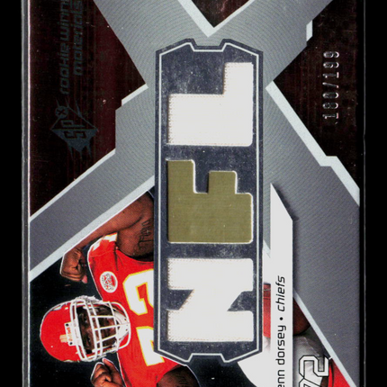 2008 SPx Rookie Winning Materials Glenn Dorsey #RM-GD 180/199 Jersey