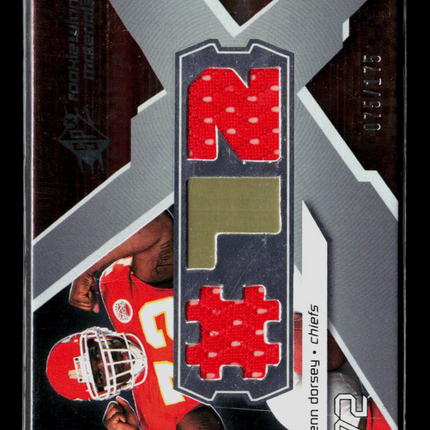 2008 SPx Rookie Winning Materials Glenn Dorsey #RM-GD 075/175 Jersey