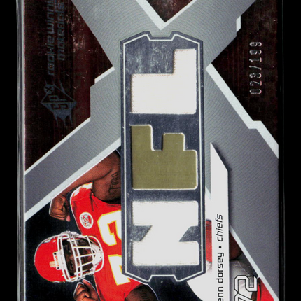 2008 SPx Rookie Winning Materials Glenn Dorsey #RM-GD 028/199 Jersey