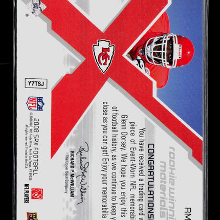 2008 SPx Rookie Winning Materials Glenn Dorsey #RM-GD 028/199 Jersey