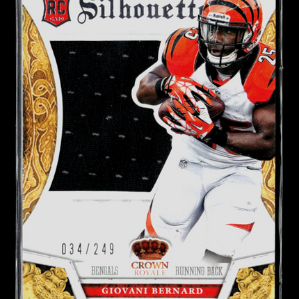 2014 Panini Crown Royale Silhouettes Giovani Bernard #12 RC Jersey 034/249
