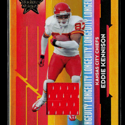 2006 Leaf Rookies & Stars Longevity Eddie Kennison #57 Game-Worn Patch 168/250