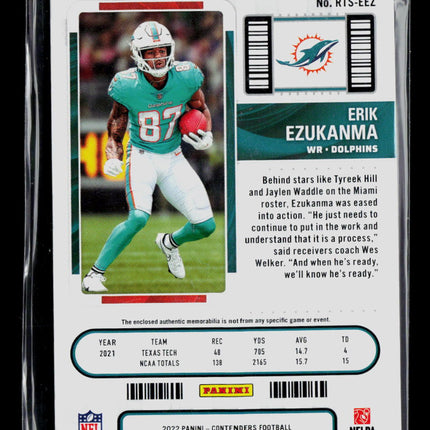 2023 Panini Contenders Football Erik Ezukanma #RTS-EEZ RC Jersey