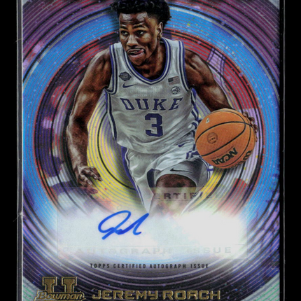 2023 Bowman University Inception Jeremy Roach #BIA-JR Auto