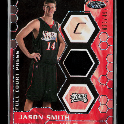 2007 Topps Stadium Club Jason Smith #FCPR-JS Relic Jersey 029/499