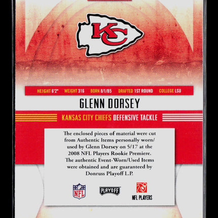 2008 Playoff Absolute Memorabilia Glenn Dorsey #18 Jersey