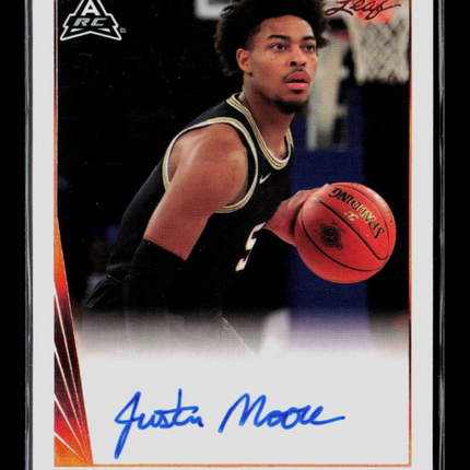 2022 Leaf Draft Justin Moore #BA-JM2 RC Auto