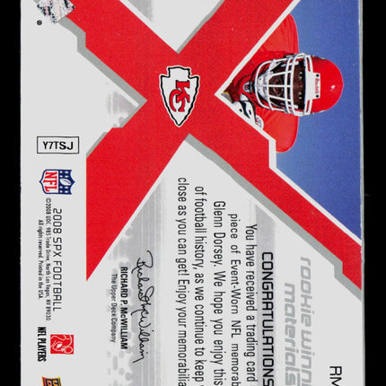 2008 Upper Deck SPx Rookie Winning Materials Glenn Dorsey #RM-GD 71/99 Patch