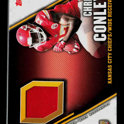 2015 Topps Football Chris Conley #TRP-CC Player-Worn Jersey RC Rookie Patch Card
