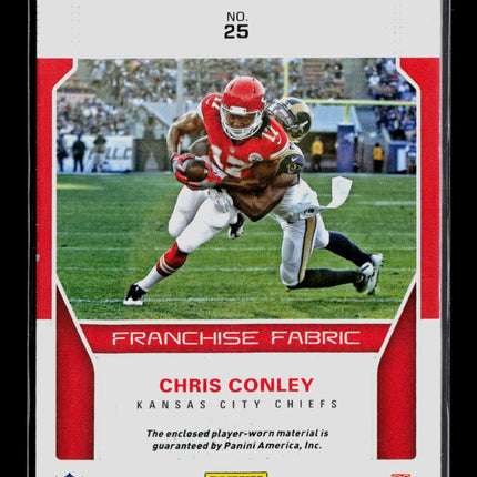 2017 Panini Score Chris Conley #25 Memorabilia Jersey
