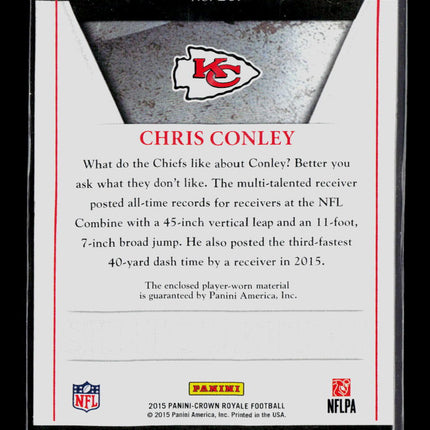 2015 Panini Crown Royale Silhouettes Chris Conley #207 RC Jersey 41/49