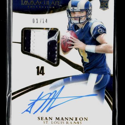 2015 Panini Immaculate Collection Sean Mannion #140 01/14 Patch RC Auto