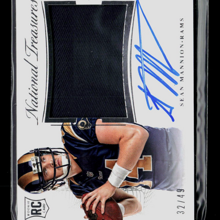 2016 Panini National Treasures Sean Mannion #RMSR-SM Patch 32/49 RC Auto