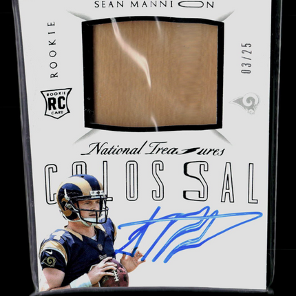 2016 Panini National Treasures Colossal Sean Mannion #RCO-SM 03/25 RC Patch Auto