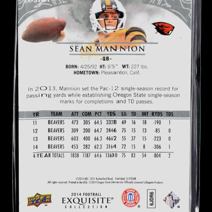 2014 Upper Deck Exquisite Collection Sean Mannion #ER-SM 119/125