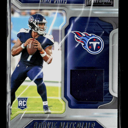 2023 Panini Playbook Malik Willis #RM-3 RC Jersey