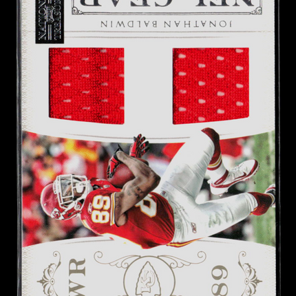 2012 Panini National Treasures NFL Gear Jonathan Baldwin #18 Dual Patch