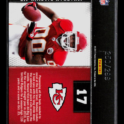 2011 Panini Threads Jonathan Baldwin #17 250/299 Jersey