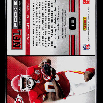 2011 Panini Absolute NFL Rookie Jersey Collection Jonathan Baldwin #18