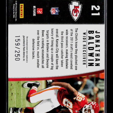 2011 Panini Certified Shirt Off My Back Jonathan Baldwin #21 Jersey  159/250