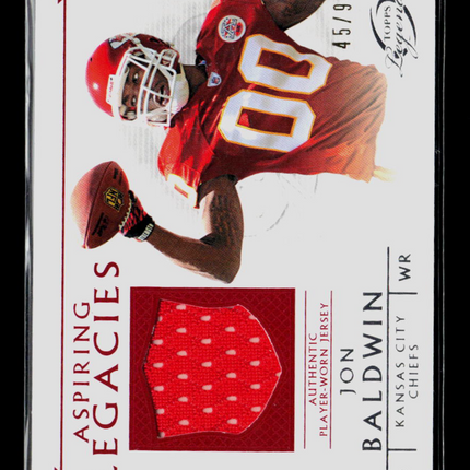 2011 Topps Gridiron Legends Jon Baldwin #ALR-JB 45/99 Player-Worn Jersey