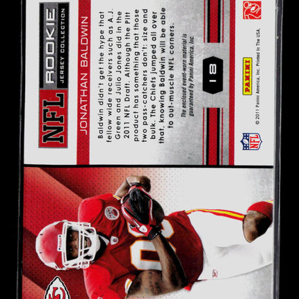 2011 Panini Absolute Memorabilia Jonathan Baldwin #18 Jersey Patch
