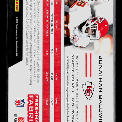 2011 Panini Totally Certified Jonathan Baldwin #218 Autograph Patch 341/499 Auto