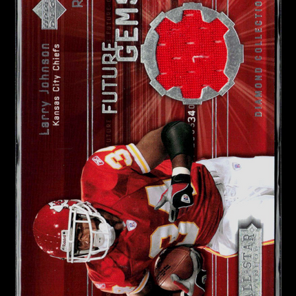 2004 Upper Deck Diamond Collection Future Gems Larry Johnson #FG-LJ Jersey