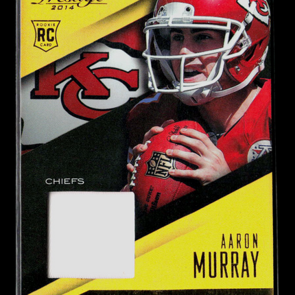 2014 Panini Prestige Football Aaron Murray #AM Prime Event-Worn Jersey RC