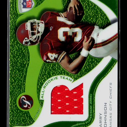 2003 Topps Pristine Larry Johnson #ART-LJ Player-Worn Jersey