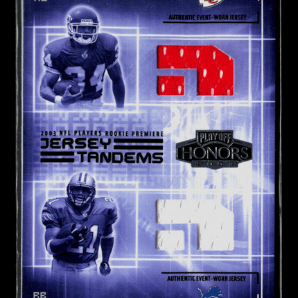 2003 Playoff Honors Jersey Tandems Larry Johnson Artose Pinner #JT-3 Jersey