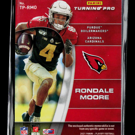 2021 Panini Playoff Turning Pro Rondale Moore #TP-RMO RC Jersey