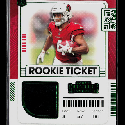 2021 Panini Contenders Football Rondale Moore #RSV-RMO Rookie Ticket Jersey