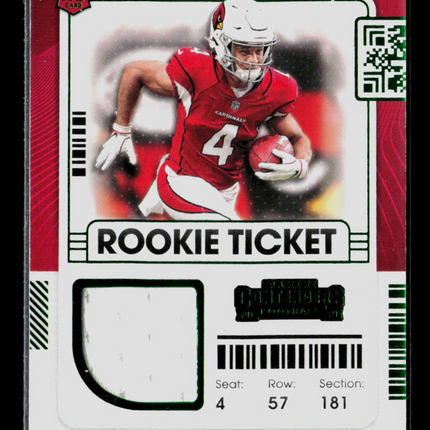 2021 Panini Contenders Football Rondale Moore #RTS-RMO RC Jersey