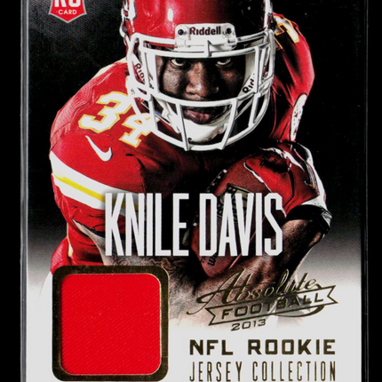 2013 Panini Absolute Football Knile Davis #19 RC NFL Rookie Jersey Collection