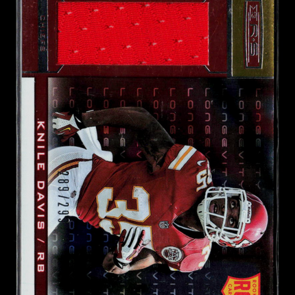 2013 Panini Rookies & Stars Knile Davis #218 Longevity 289/299 Jersey RC