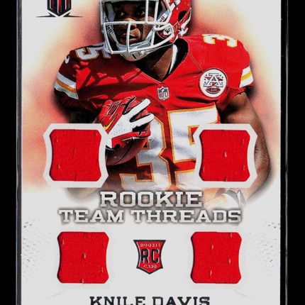 2013 Panini Momentum Knile Davis #29 RC 273/299 Jersey