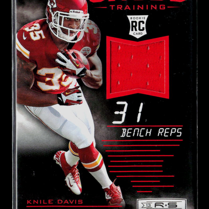 2013 Panini Rookies & Stars Cross Training Knile Davis #11 Event-Worn Jersey RC