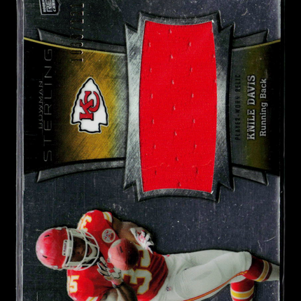 2013 Bowman Sterling Knile Davis #BSJRR-KD RC Player-Worn Relic Jersey