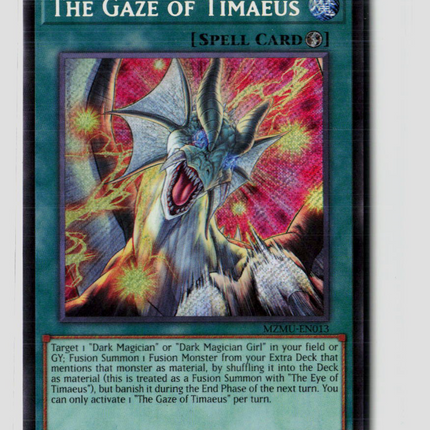 Yu-Gi-Oh! The Gaze of Timaeus Maze of Muertos SR MZMU-EN013 1st Edition