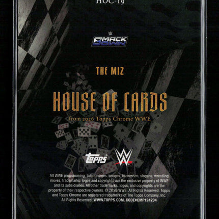 2026 Topps Chrome WWE House of Cards The Miz #HOC-19