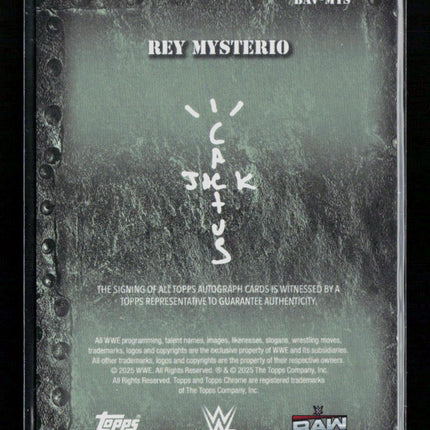 2025 Topps Chrome WWE Rey Mysterio #BAV-MYS Auto
