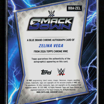 2026 Topps Chrome WWE Zelina Vega #BBA-ZEL Auto
