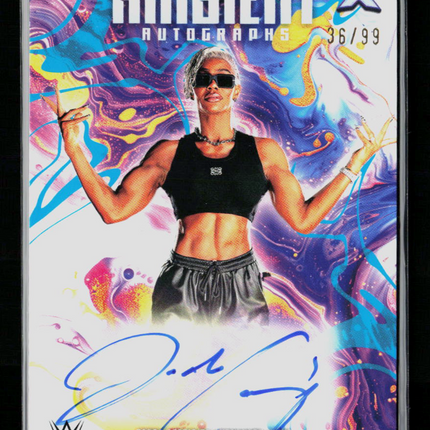 2025 Topps Exalted WWE Ambient Autographs Jade Cargill #AMA-JCG 36/99 Auto
