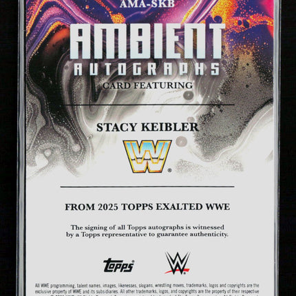 2025 Topps Exalted WWE Ambient Autographs Stacy Keibler #AMA-SKB 3/50 Auto