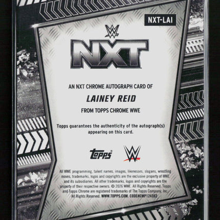 2026 Topps Chrome WWE Lainey Reid #NXT-LAI Auto