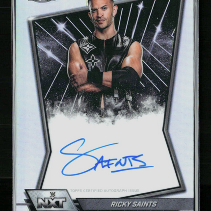 2026 Topps Chrome WWE NXT Ricky Saints #NXT-RIC Refractor Auto